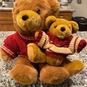 NWOT new Adorable Teddy Bears with Red Sweaters